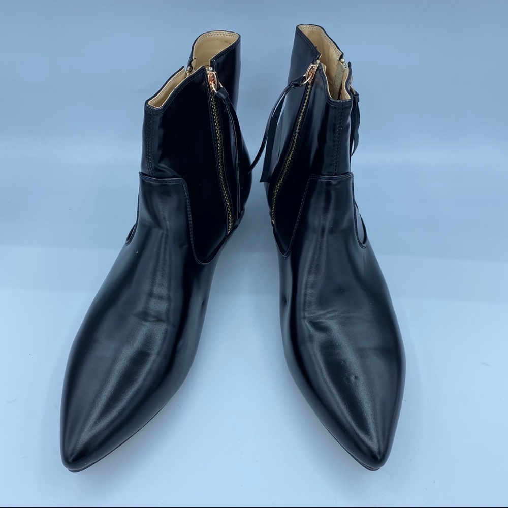 XYD Women Formal Pointed Closed Toe Ankle Boots